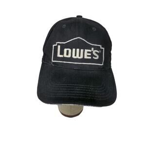 Lowe's Customer Focused Slideback Employee Hat Embroidered Logo Black